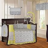 BabyFad Damask Yellow 10 Piece Baby Crib Bedding Set by BabyFad