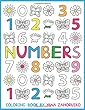 Numbers. Coloring book by Yana Zahoruiko: A coloring book for kids with Numbers 0 to 9, flowers and butterflies. Book includes 32 patterns.