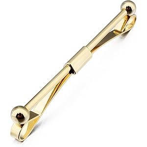 HAWSON 3つの色メンスネクタイ襟ピンおしゃれ シンプルなデザインのネクタイ襟ピン安い