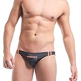 Desmiit男性水着 メンズスイムウェア 海パン 競パン 競泳パンツ ビキニタイプ ブーメランパンツ ショートブン (des312)(L,ブラック)