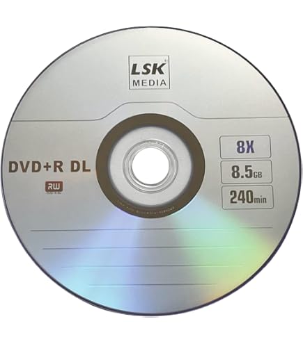 Amazon.co.jp: DVD+R DL ダブルレイヤーロゴ 8X 8.5GB 240分ビデオ
