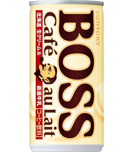 Amazon.co.jp: サントリー BOSS ボス カフェオレ 185g1箱30本 : 食品