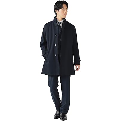 Amazon.co.jp: [ビームス] コート ワイドフィット フリース ステン