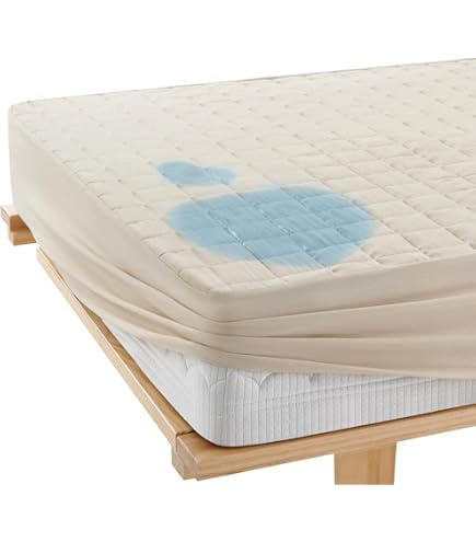 Amazon｜防水ボックスシーツ 綿100％ マットレスカバー ベッドシーツ