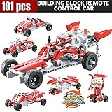 リモコンカー　積み木 ラジコン模型自動車　創意　ラジコンカー　おもちゃ　　組み立てキット　自由に組み合わせ　リモコン付き　立体パズル　191pcs