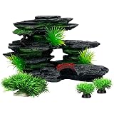 Amazon 水槽オーナメント 樹脂石の水槽飾り アクアリウムの石のセット 岩の上には小さな木 苔や洞窟があり 6つ小さいプラント付き 青黛 Hitop オーナメント 通販 Amazon 水槽オーナメント 樹脂石の水槽飾り アクアリウムの石のセット 岩の上には小さな木 苔や洞窟があり 6つ小さいプラント付き 青黛 Hitop オーナメント 通販
