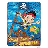 Disney's Jake & The Neverland Pirates "Hi Seas Pirate" Micro Raschel Throw - 46"x60" [並行輸入品]