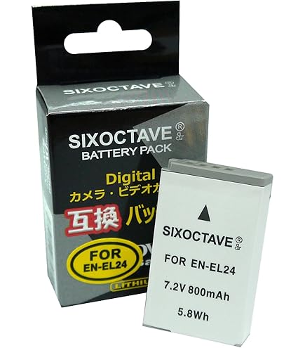 Amazon | NinoLite EN-EL24 互換 バッテリー ニコン Nikon 1 J5