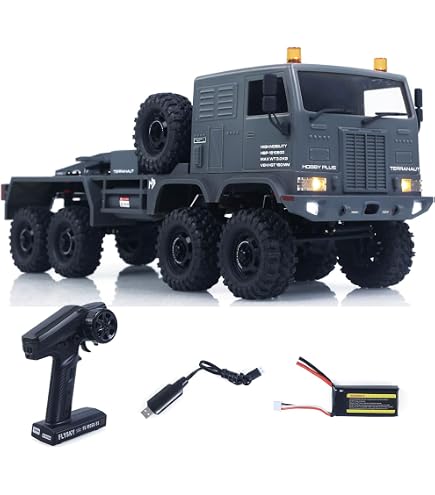 Amazon.co.jp: wheelfun 1/18 6x6 CR18P フラットベッドトラック RTR