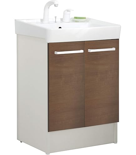 Amazon | LIXIL(リクシル) INAX 洗面化粧台 オフト 間口600 両開き