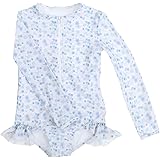 KALAVILA 子供 水着 女の子 ワンピース キッズ 80～130cm スイムウェア 長袖ラッシュガード 子ども用水着 オールインワン水着 幼稚園 保育園用 紫外線カット UV対策