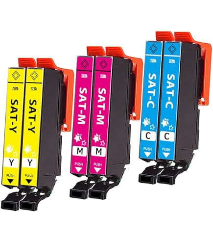 Amazon.co.jp: エプソン用 SAT-6CL互換インクカートリッジ