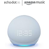 Echo Dot with clock (エコードットウィズクロック) 第5世代 - 時計付きスマートスピーカー with Alexa - クラウドブルー + Amazon Music Unlimited (個人プラン4か月分 *以降自動更新)