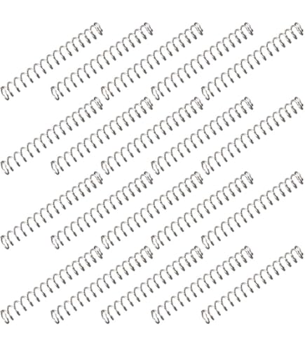Compression Springs TOP-Vigor 10Pcs Compression Spring 3mm OD 0.3mm Wire Size, 15mm Free Door Handle Springs