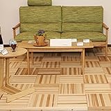 ひたの柾っさん－燻煙乾燥木材（ゴムマット部25mmタイプ）320mm×320mm×厚さ55mm－10枚/㎡（平米）セット