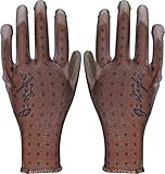 g-style 【ガーデニング用手袋】 PUキュート (ダイヤ柄) ブラウン M 10双セット