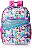 Disney Big Girls Tsum Compartment with Rubber Zipper Pull Pink 16 Inch Backpack, Multi, One Size [並行