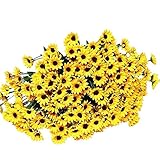 Nice Days（ナイス　ディズ） インテリア飾り 上質な造花 向日葵 22花の頭 シルク製 結婚式 パーティー用