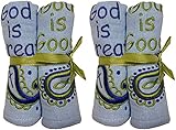 手動神はGreat God Is Good Boys Burp Cloths、ブルー、13 x 16 " – 2のセット2