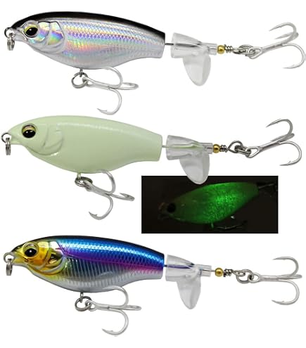 Amazon.co.jp: EASYLONGJEE ワッパー プロッパー 75 ルアー トップ