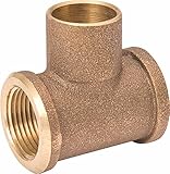 Mueller Industries A 04109 NL Mueller銅Tee 3 / 4 " x 1 / 2 " x 3 / 4インチ、鉛フリー