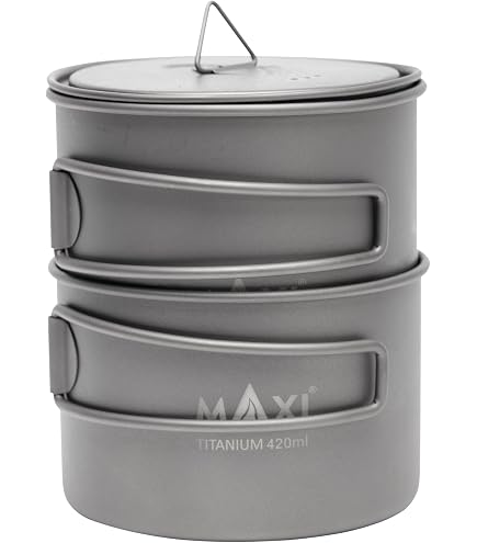 Amazon | TOAKS 750mlポット付きチタンアルコールストーブクックセット
