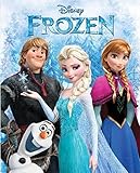 Disney Princess Frozen - Fun Elsa Anna Olaf Kristoff 40x50 Mink Style Blanket in Gift Box by Disney