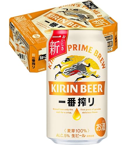 Amazon.co.jp: キリン 一番搾り 350ml 缶 1ケース (24本入) : 食品