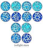 TWILIGHT Baby Month Onesie Stickers Baby Shower Gift Photo Shower Stickers, baby shower gift by Ones