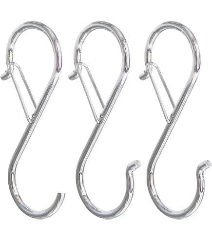 Amazon.co.jp: 蝶屋物産 S字フック シルバー Sサイズ(全長7.1cm、開け