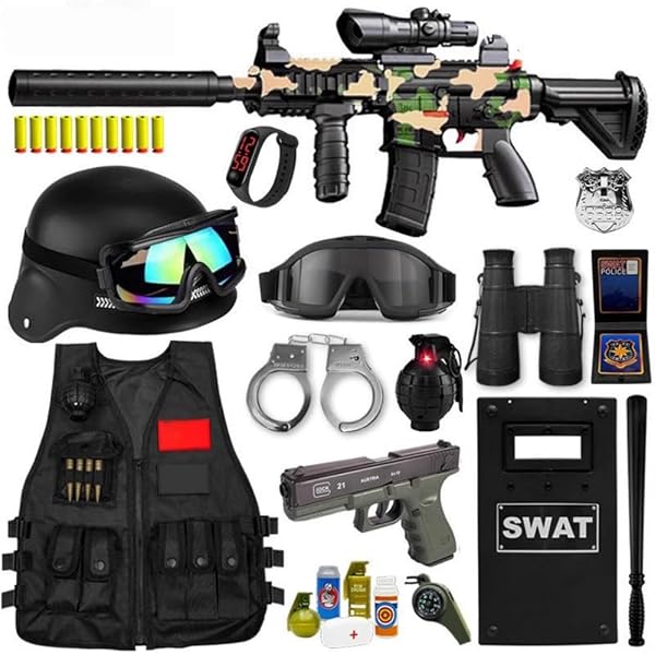Amazon.co.jp: [SOLLENT] 警察 コスプレ 子供用 男の子 SWAT風 ポリス