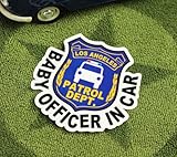 BABY IN CAR ステッカー POLICE OFFICER サイズS＿SC-BIS3-LFS
