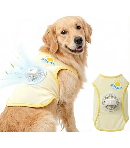 Amazon | GLULU AIR COOL WAN 犬用空調ウェア、ペット用冷却服、熱中症