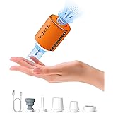 FLEXTAILGEAR Tiny Pump 2X 携帯式エアーポンプ 1300mAh USB充電式 最軽量ポンプ 4kPa 照明ライト付き 携帯型 テントライト 懐中電灯 エアーポンプ 空気入れ・空気抜く 電動ポンプ プール用ブイ 浮き輪 エアーベ