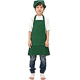 smile mode 子供用エプロン キッズ用エプロン 三角巾セット 小学生 無地 シンプル 着脱簡単 かわいい 収納バッグ付き 男女兼用 おしゃれ ユニセックス SML 4カラー