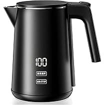 Amazon | SSYFEI 電気ケトル 1.0L【1000W急速沸騰・デジタル温度表示
