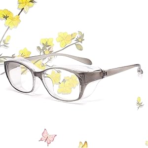 JIMMY ORANGE 花粉 メガネ ゴーグル [ブルーライト 紫外線 粉塵 飛沫 にも対策 ] 目立たない 伊達めが…