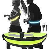 TERUI Lights ランニング ライト 充電式 led ベルト 反射バンド 夜間 ウォーキング ライト 安全 usb 反射タスキ ナイト ジョギング 防水 自転車 反射板 光る サイクリング 反射材 光るタスキ