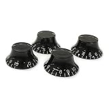 YJB PARTS トップハットノブ 4個セット 【国内生産品】 (ミリ, ブラック(エンボス文字))