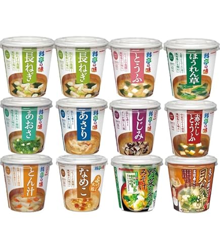 マルコメ カップ 料亭の味 みそ汁 7種 66個 アミューズメント Amazon.co.jp: マルコメ カップ みそ汁 料亭の味 【 限定 全16食 】 8