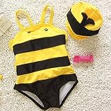 Deris 子供　水着　オールインワン　男の子 女の子 水着　動物柄 UVカット 紫外線対策 かわいい 日焼け防止　キッズ　水着 (2(9キロ))