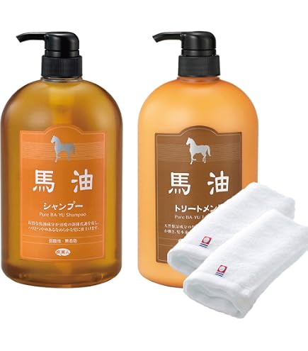 Amazon | ジュン・コスメティック 馬油シャンプー1000ml+