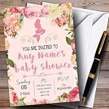ピンクバラMermaid Invitationsベビーシャワー招待状 200 Invitations