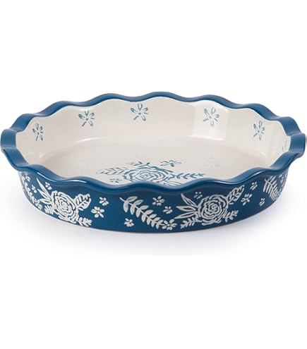 Deep Dish Inch Ceramic Pie Dish Pie Pan Fun Elements Inch Deep