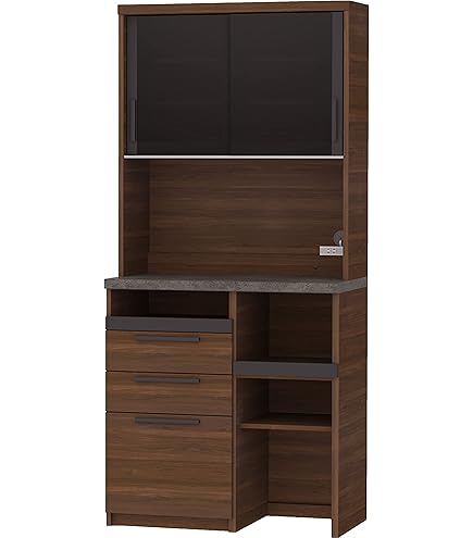 Amazon.co.jp: パモウナ 食器棚YC プレーンホワイト 幅40.4×高さ180