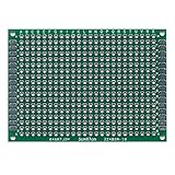 Lifepartner ユニバーサル基板 両面 PCB回路基板 プリント基板 5*7CM FR-4 ユニバーサル ブレッドボード プロトタイプ PCB ダブルサイド Tinned 1.6mm Thic