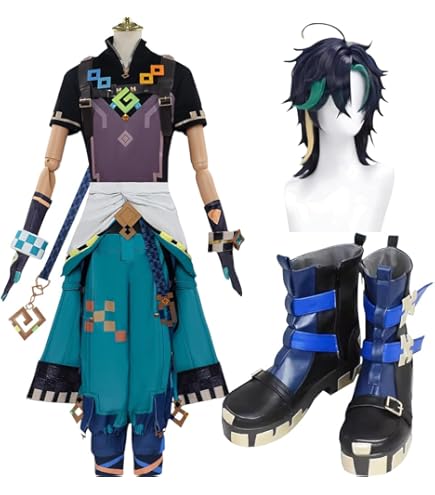原神　キィニチ　コスプレM Amazon.co.jp: [Plazhen] 原神 キィニチ コスプレ衣装 神の目付き フル