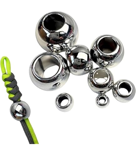 Amazon.co.jp: シルバー ステンレス メタルビーズ 【6個 8mm 穴 3mm