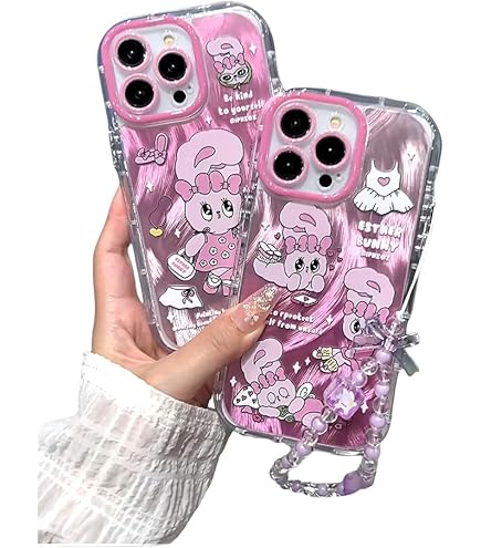 Amazon.co.jp: エスターバニー iPhone16Pro ケース、ピンク、クリア