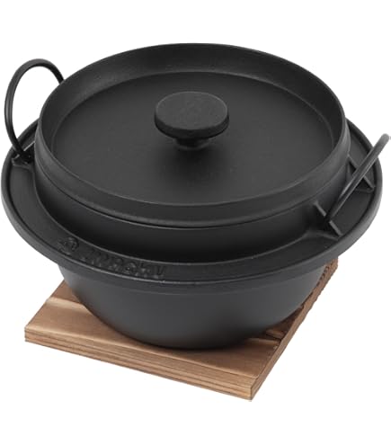 南部鉄器　盛栄堂　1人用かまど釜飯　2セット Amazon.co.jp: 南部鉄器 盛栄堂 1人用かまど釜飯 2セット